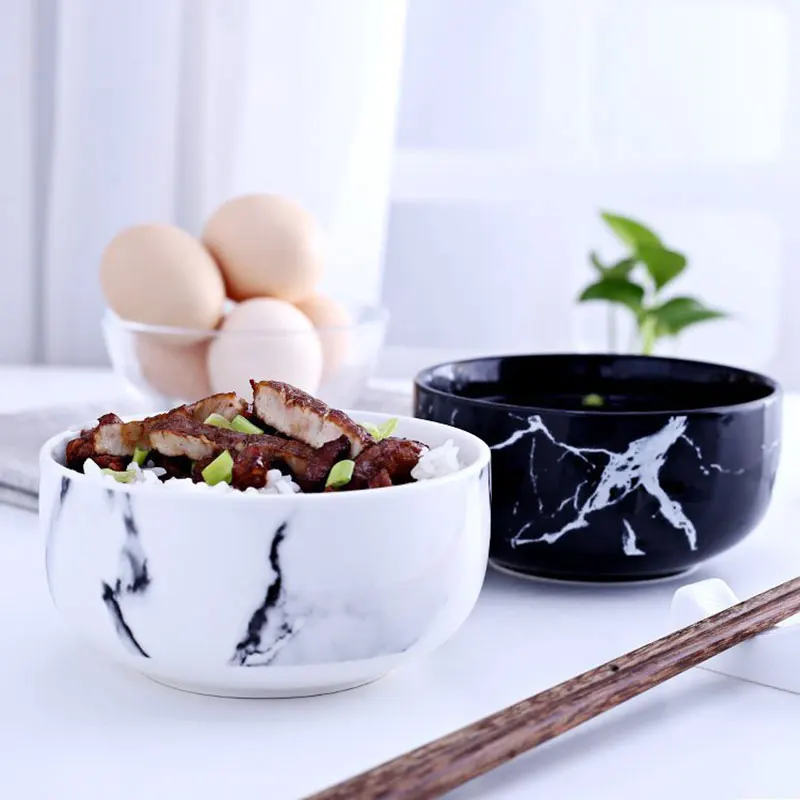 Decorative Ceramic Bowls Delectable Marble Grain Rice Bowls Kitchen Dinnerware Home Decoration Decorating Design Decorative Ceramic Bowls Classy Marble Grain Rice Bowls Kitchen Dinnerware Home Decoration Inspiration