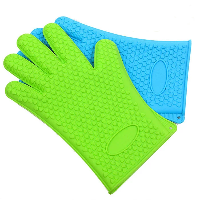 

ZKNOC Non-slip Heat Resistant Silicone Glove Silicone Oven Mitt BBQ Barbecue Heat Resistant Gloves Baking Mitten Kitchen Tool