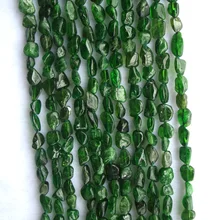 Натуральный хром диопсид свободной формы 4x5 мм до 6x9 мм свободные бусины для самостоятельного изготовления ювелирных изделий браслет ожерелье серьги