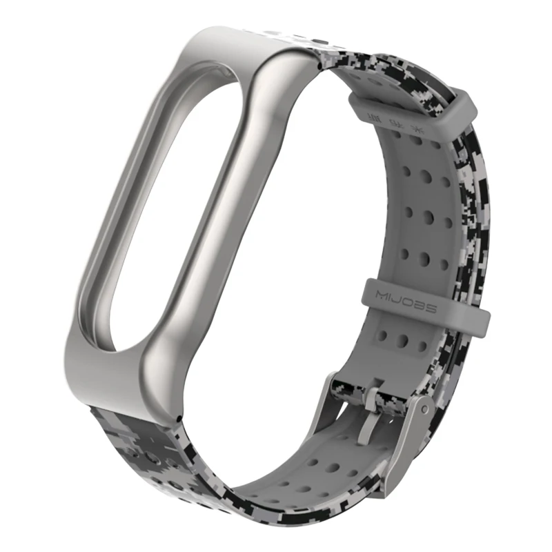 Ремешок для наручных часов Mi Band 2 Xiaomi аксессуары смарт силиконовый Камуфляжный