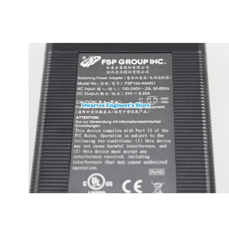 Натуральная FSP 150-AAAN1 FSP 150-ABB адаптер переменного тока 24V 6.25A 150W Питание адаптеры для 4pin