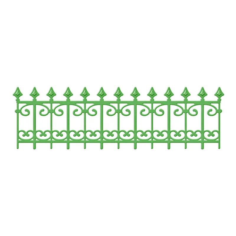

Fence Metal Cutting Dies Scrapbooking for Card Making DIY Embossing Cuts New Craft Wrought Iron Fence Girdle