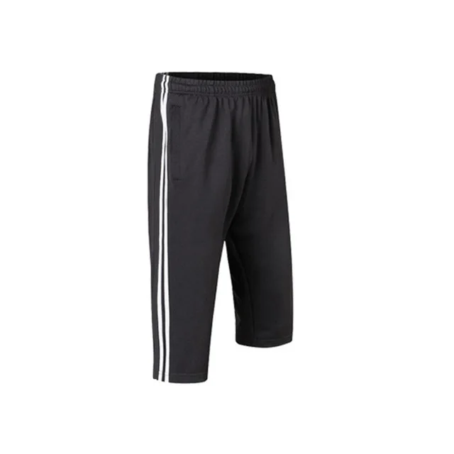 6618 white Футбольные футбольные штаны, размер L-4XL, mannen voetbal, тренировочные штаны, для бега, 3/4, broek met ritsvak - Цвет: 6618 white