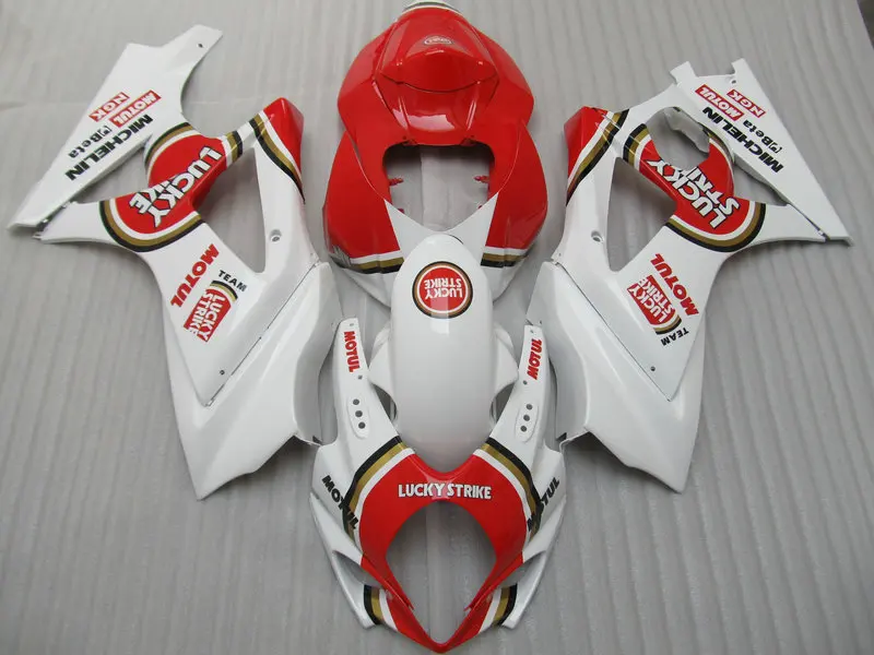 Набор обтекателей мотоцикла для SUZUKI GSXR1000 K7 07 08 GSXR 1000 2007 2008 gsxr1000 ABS LUCKY красные белые