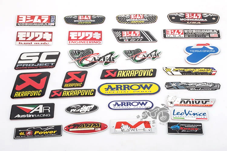 

Motorcycle akrapovic Exhaust Scooter Muffler pipe sticker accessories sc ar tubo escape moto protector mivv cbr yzf ttr 3m alloy