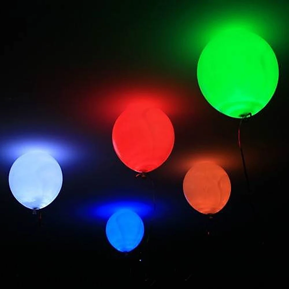 LED Balloon Light Ball Luminous Latex nitrogen Balloons Christmas Halloween Wedding Birthday