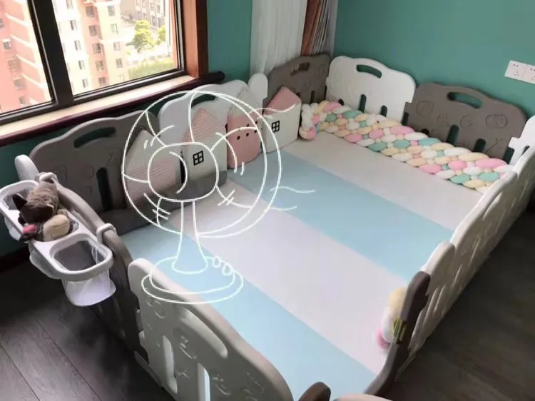 3 Str/änge homese Babybett Sto/ßstange verknotet geflochtene Sto/ßstange handgefertigt weiche Knoten Kissen Pad Kissen Kinderzimmer Wiege Dekor Baby Geschenk Krippe Protector Baumwolle 1 Meter