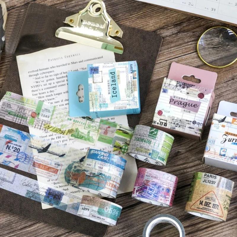 

2cm/3cm/4cm Wide Vintage Washi Tape DIY Scrapbooking Retro Adhesive Masking Tape Label Stationery Sticker School Office Supplies