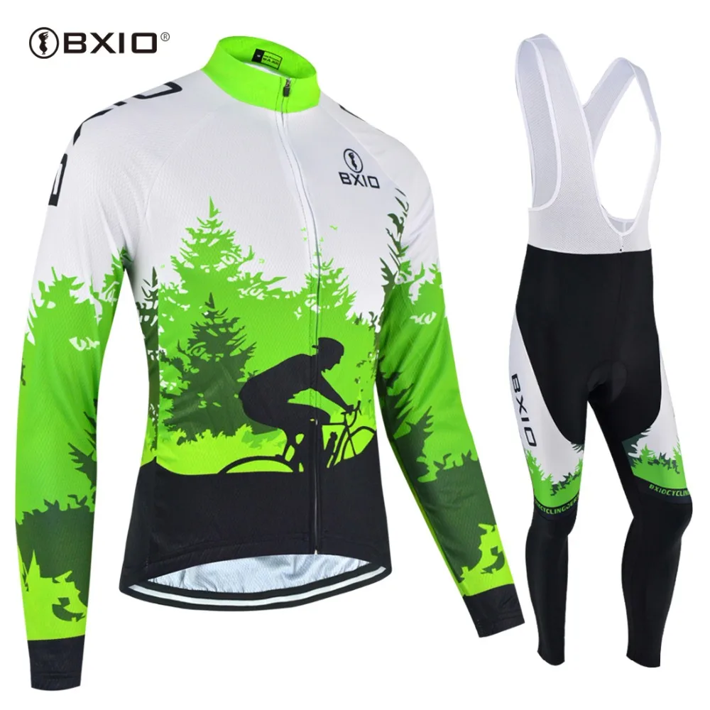 BXIO Brand Winter Thermal Fleece Cycling Jerseys Women Fluorescence