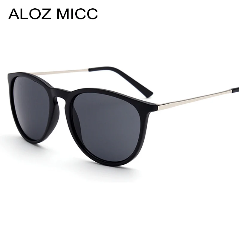 

ALOZ MICC Men Oval Sunglasses For Women Brand Designer Vintage Big Frame Metal Sun Glasses Men UV400 Eyewear Q218