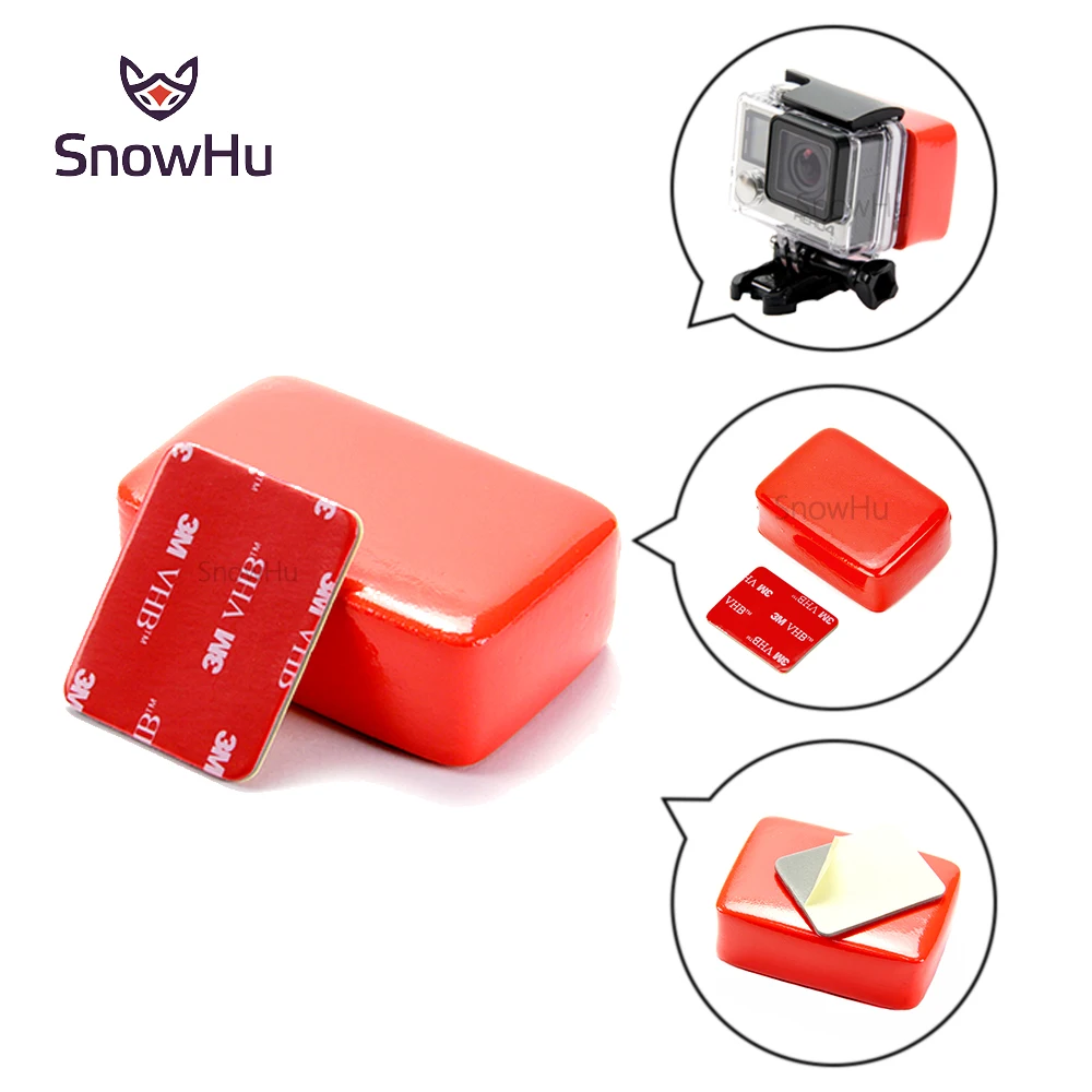 

SnowHu for Float Block Buoy Sponge With 3M Sticker for go pro Hero 7 6 5 4 3+ for XIAOYI 2 SJ4000 SJ5000 Camera acessorios GP46