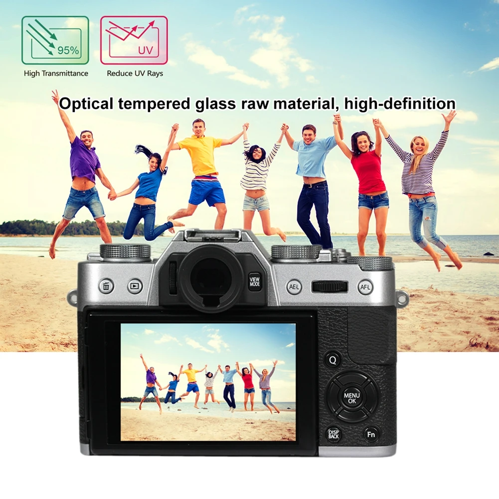 

curved edge film for fujifilm x-70/100t/t1 camera 9h hardness tempered glassTempered Glass screen protector Cover Protection