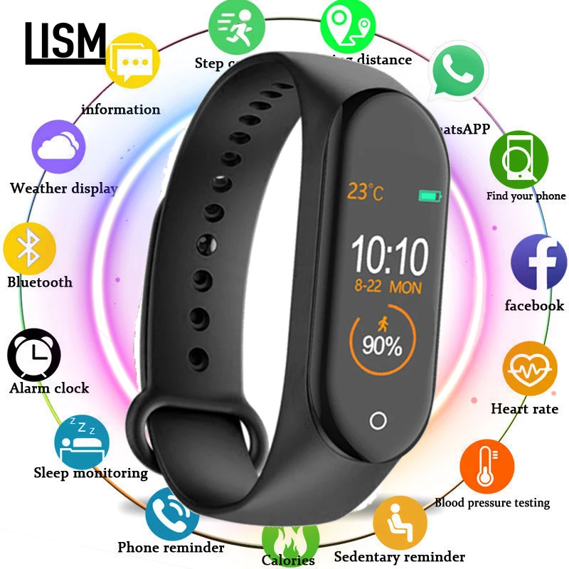 

Sport Fitness Tracker M2 M3 Newest chip real-time Heart Rate+blood pressure Monitor For men Smart Bracelet wristband & sporwatch