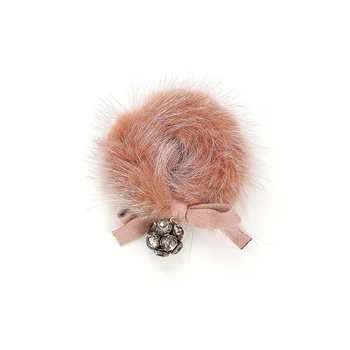

CHIMERA Women Winter Pompon Ponytail Holder Simple Crystal Ball Bow Hair Bands Elegant Soft Hair Ties Rope for Lady Girls