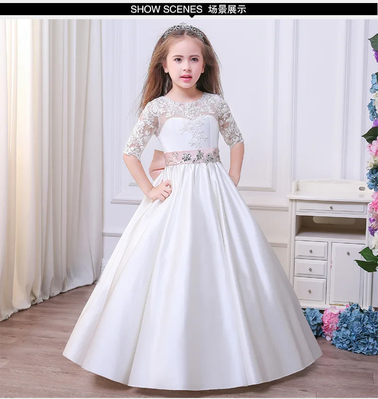 

Kids Banquet Princess Dress Girls Pageant Dress First Communion Dresses Wedding Party Gown