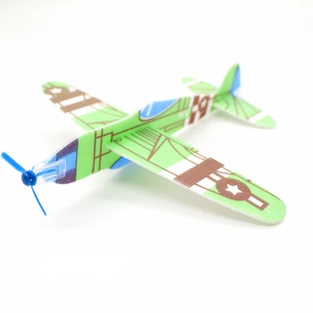 

2 Pcs Creative Kids Toy Magic Roundabout Combat Aircraft Foam Paper Airplane Model Hand Throw Flying Glider Planes For Children