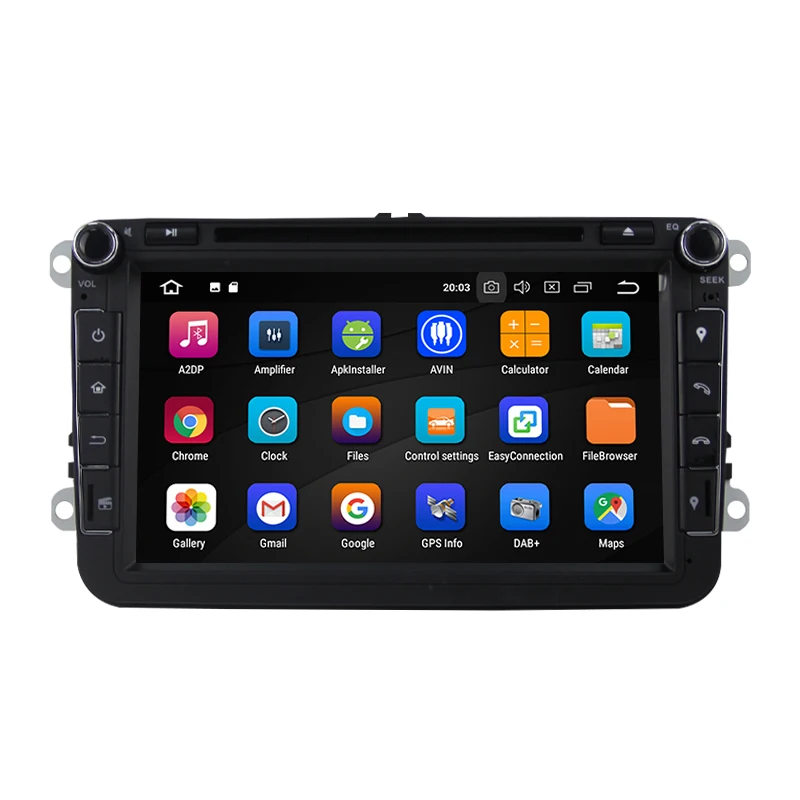 Flash Deal IPS DSP Android 8.0 2 DIN DVD player For Seat Altea Leon Toledo VW Passat B5 b6 V6 B7 POLO golf 5 6 touran TIGUAN SAGITAR GPS 1