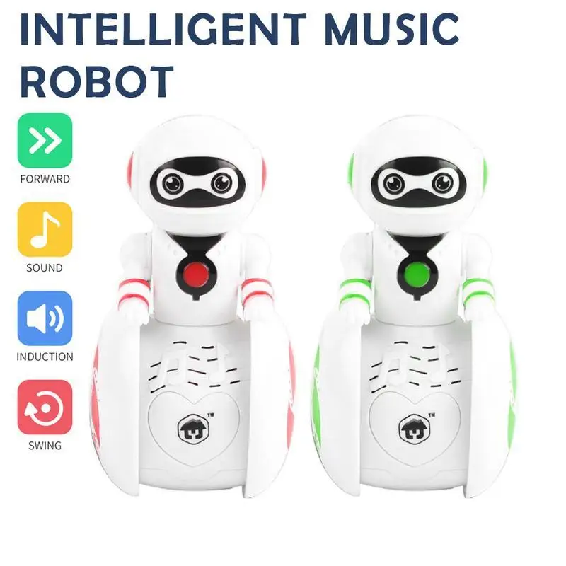 

Baby Toys with Sound and Light Intelligent Induction Robot Tumbler Dancing Gesture Action Figure Toy Children'sl toys gifts