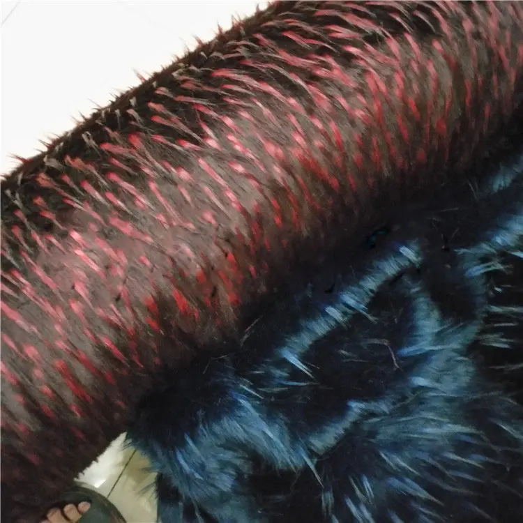 Ананас Цветок лисы мех пятнистый лисий мех двухцветный лисий мех модное пальто шерсть ткань лисий мех
