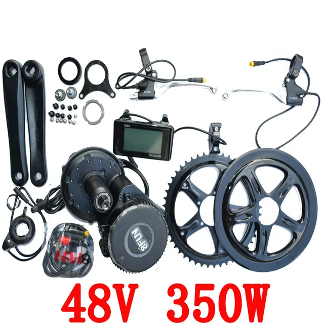 Cheap 48v 350w 8fun/bafang C965 motor BBS01 crank Motor trike ebike kits