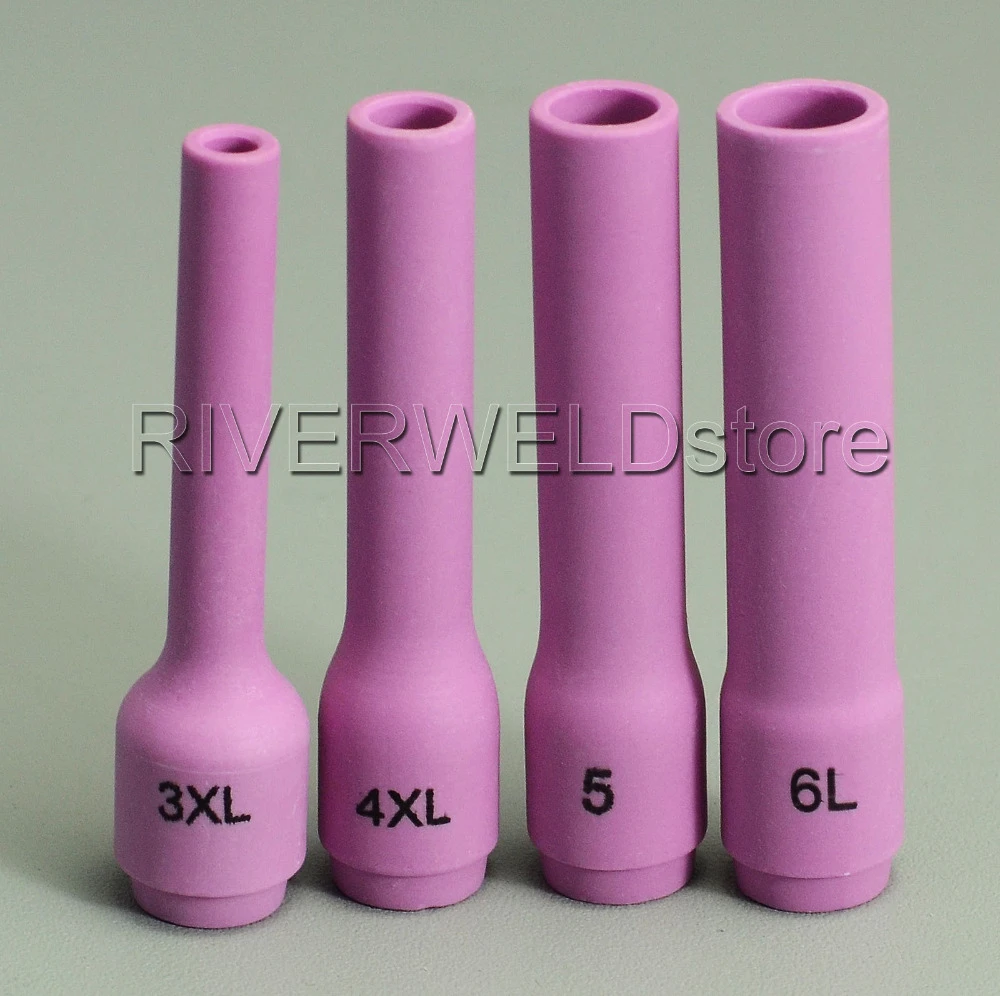 for TIG Welding Torch 9 WeldingCity 4-pk Assorted Long Alumina Ceramic Cup 796F70-796F71-796F72-796F73 #3-#4-#5-#6 20 and 25 