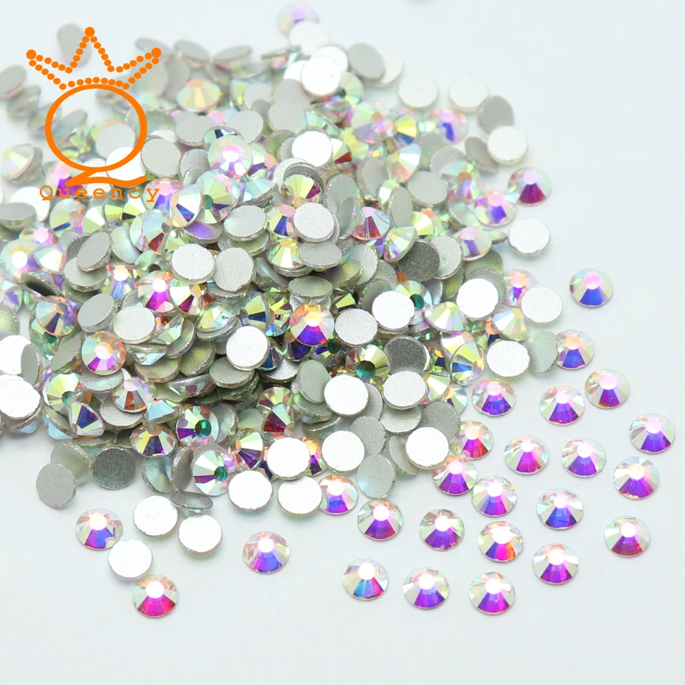 

1440pcs SS6 Rhinestones For Nails Stones Clear AB Crystal Non Hot Fix Diamonds For 3d Charms Nails Decorations Flat Back