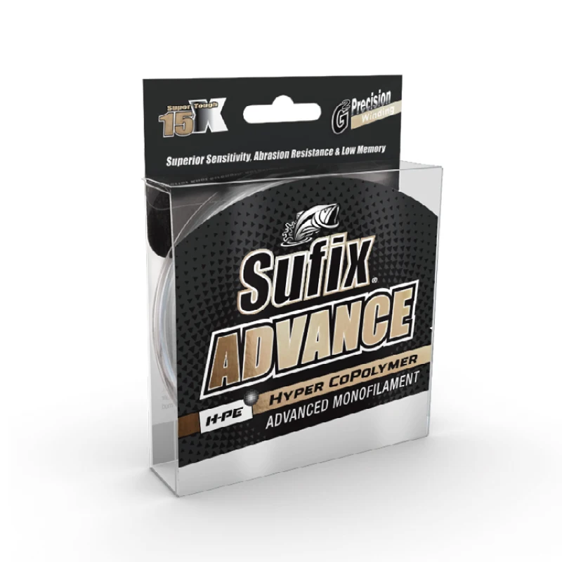 

Sufix Advance H-PE hyper copolymer Nylon Fishing line 150m Low Stretck Transparent Monofilament Line Suit Long Casting