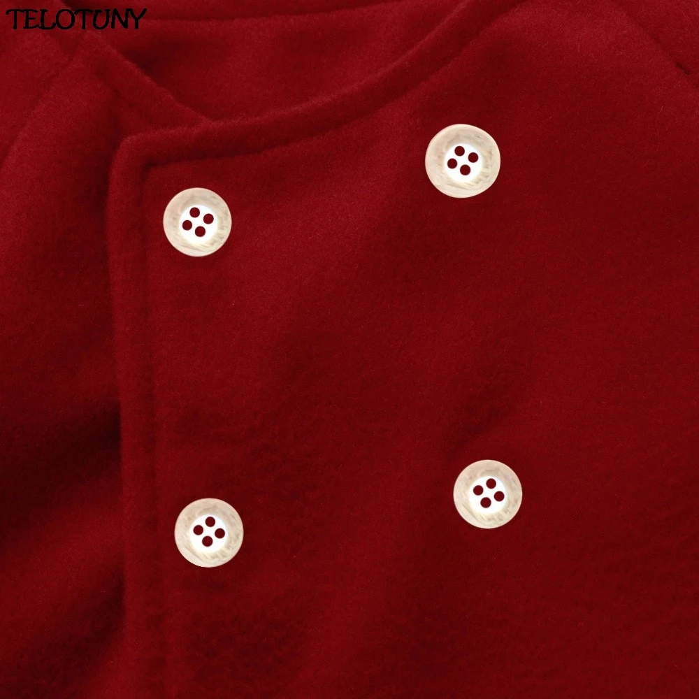 TELOTUNY/ г. модная осенне-зимняя детская верхняя одежда для девочек; плащ; куртка на пуговицах; теплое пальто; одежда; ZY30