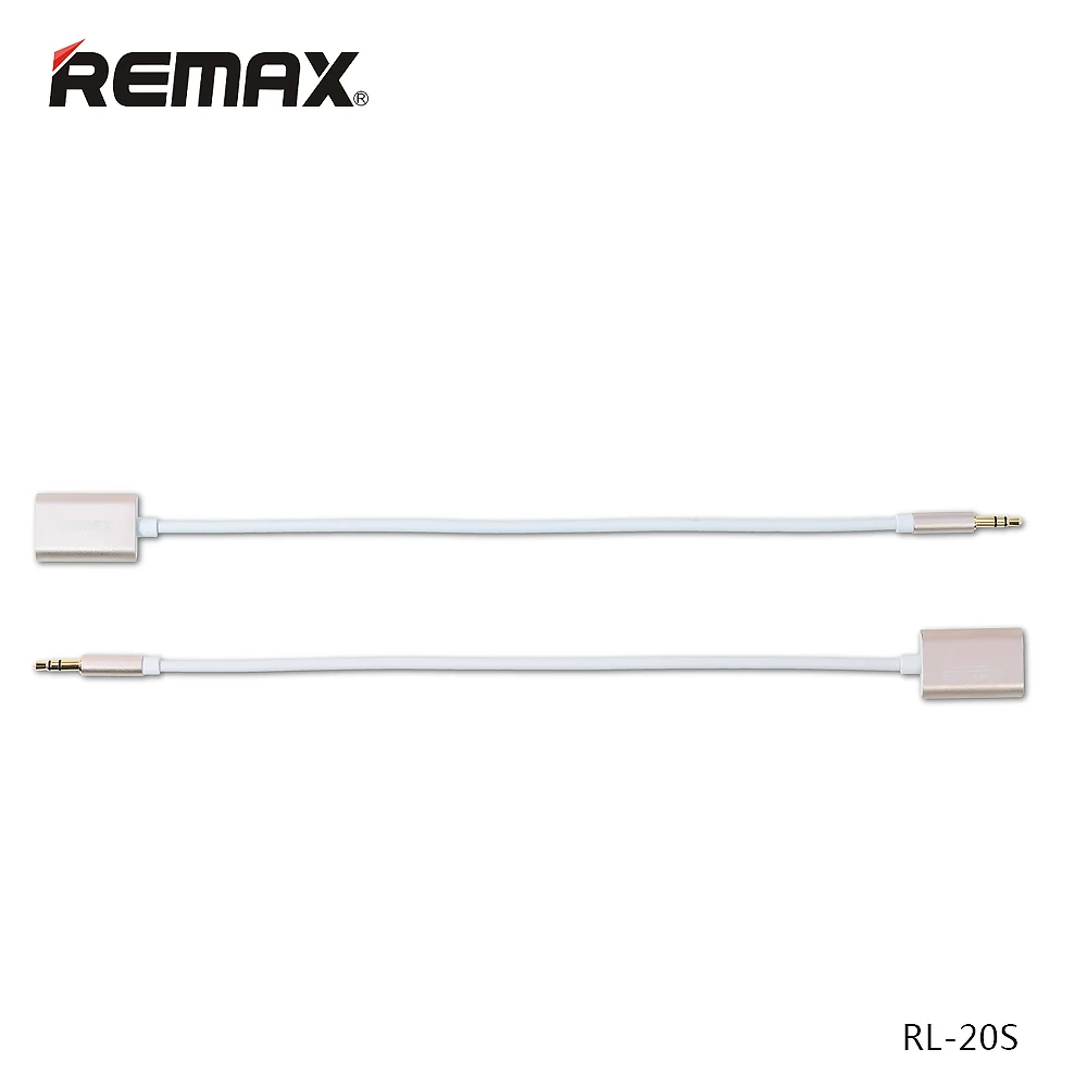 Оригинал Remax RL S20 3.5 мм 1 Мужской до 2 Женский PlugAudio AUX Splitter Кабель Адаптер Для