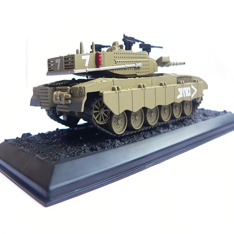 1: 72 моделирование второй мировой войны Merkava III-1990 Танк Коллекция Модель сплав пластик литья под давлением тяжелый бронированный автомобиль игрушечный автомобиль