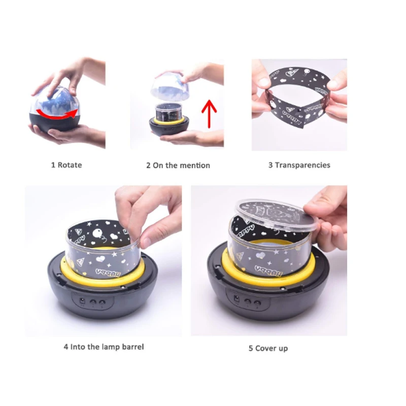 Led Night Light Lamp Child Battery Powered Starry Sky Magic Star Moon Planet Projector Lamp Cosmos Universe bedside lamp (1)