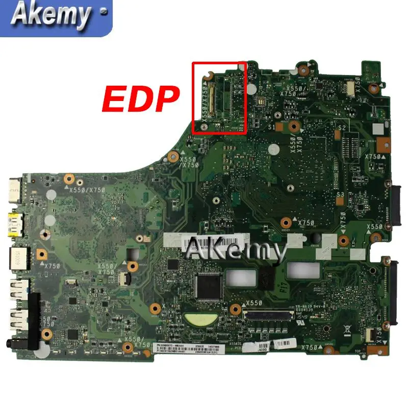 XinKaidi X550DP материнская плата EDP REV: 2,0 для ASUS X750DP K550DP K550D материнская плата для ноутбука X750DP материнская плата X550DP материнская плата