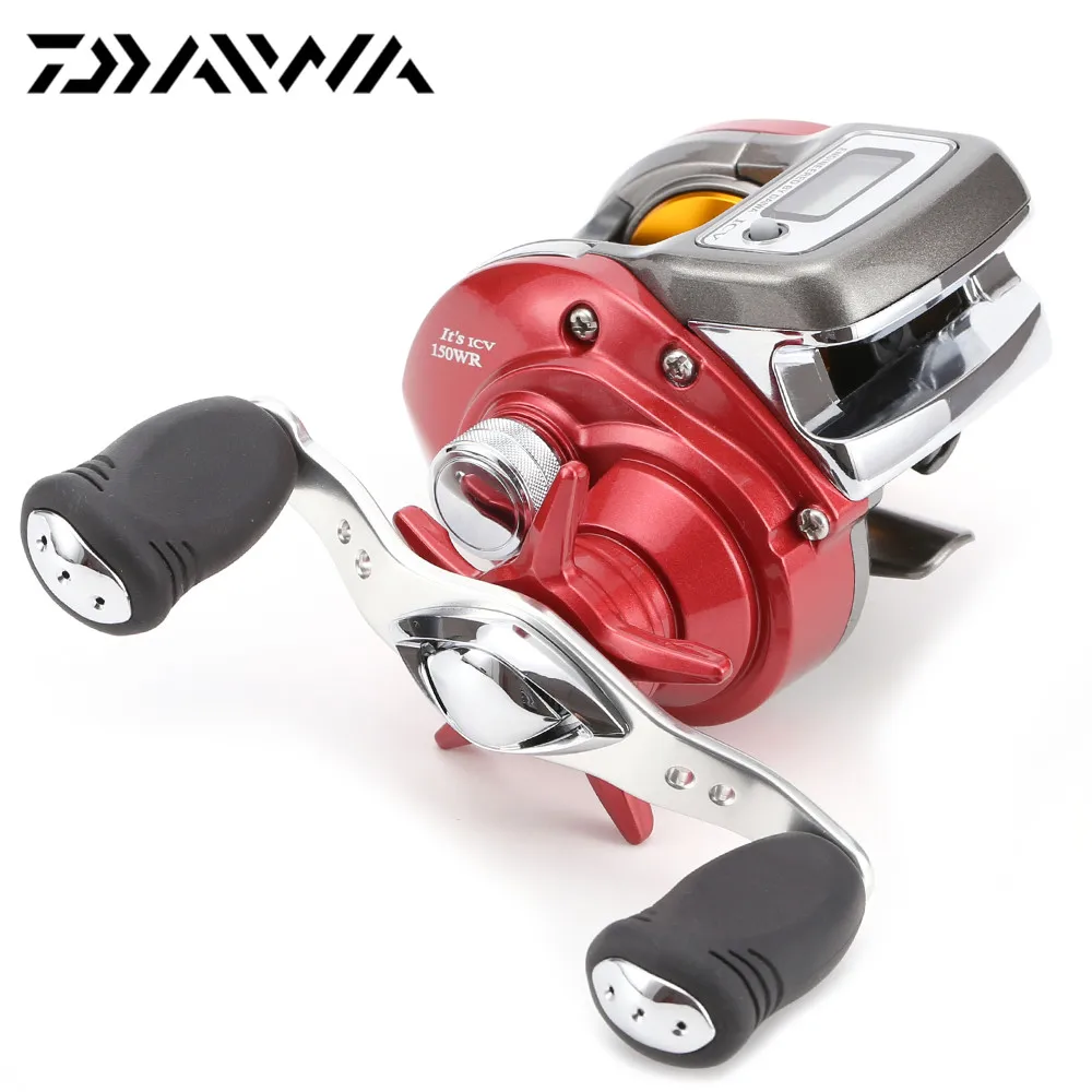

Original DAIWA ICV 150W L R Baitcasting Fishing Reel 6.3:1 280g 4kg 4BB Right Left Hand Digital display Sea Fishing Reel