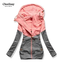 Oversize Double Hooded Sweatshirt Women Long Sleeve Autumn Spring Coat Patchwork Pocket Zipper Hoodies Plus size 3XL 4XL 5XL Oversize Double Hooded Sweatshirt Women Long Sleeve Autumn Spring Coat Patchwork Pocket Zipper Hoodies Plus size 3XL 4XL 5XL
