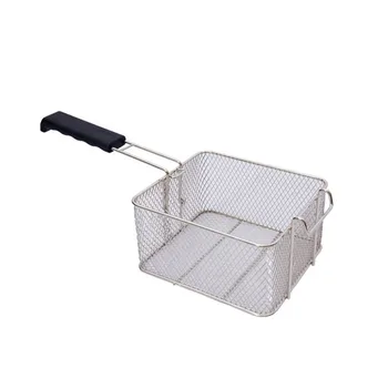 

Newly Stainless Steel Deep Fat Fryer Basket Oil Fried Chips Fish Nuggets Fry Food Kitchen Cook Pan VA88