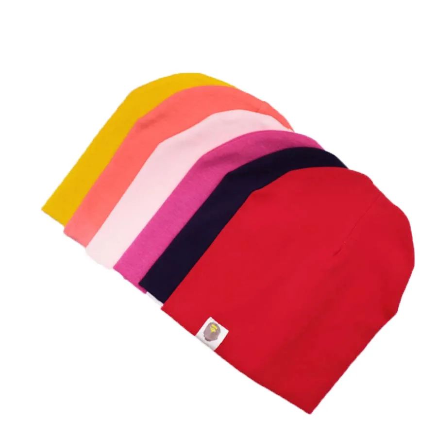 

Solid Color Baby Hats Unisex Spring Autumn Toddler Infant Caps Colorful Cotton Soft Hats Beanie Baby Clothing Accessories
