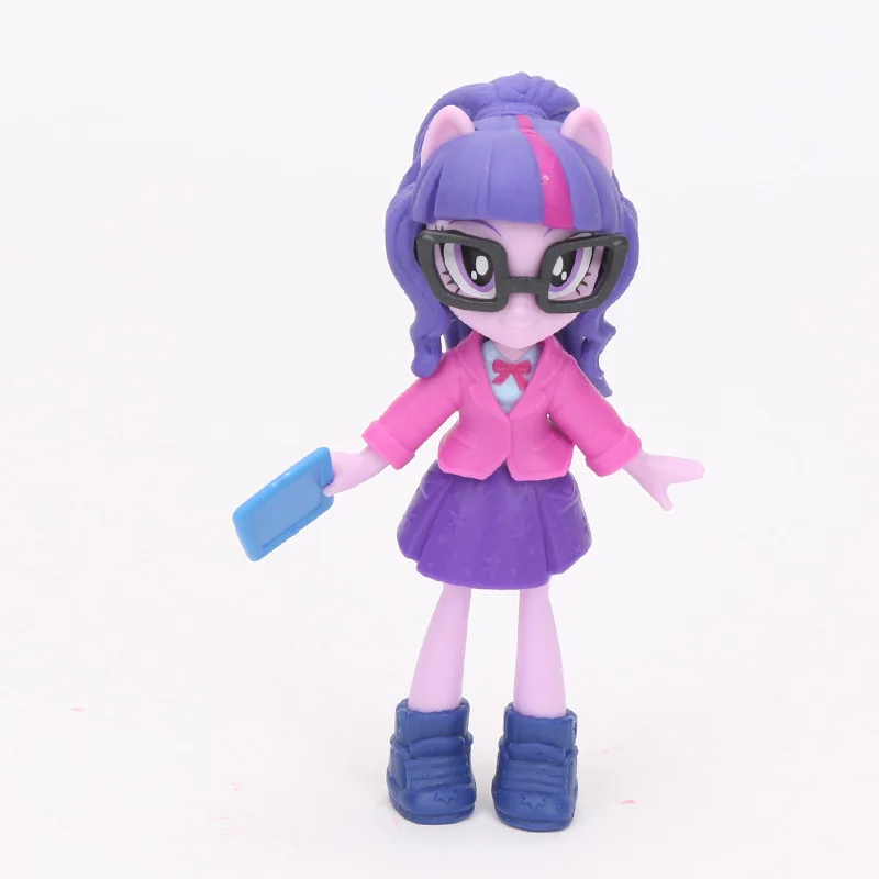 9 см игрушки My Little Pony Equestria Girls Twilight Sparkle игровой набор Пинки Пай Радуга Дэш ПВХ фигурка коллекционная игрушка куклы