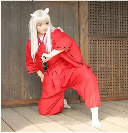 Cosplay&Ware [15]Anime Cosplay Costume Full Set Kimono Halloween Costumes Top Pants Belt -Cosplay&Ware anime Shop