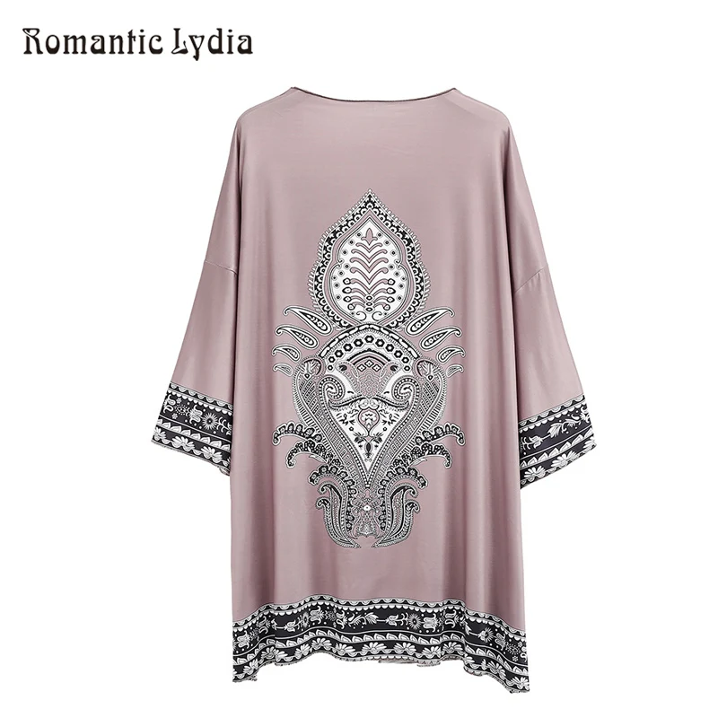 Женский трикотажный пляжный кардиган Boho туника с цветочным принтом 2018 |