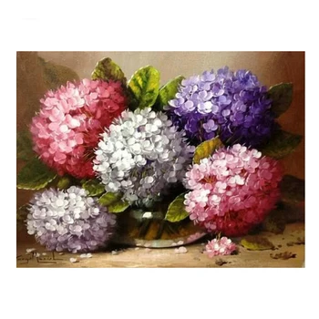 

Diy Diamond Painting full square drill home decor Painting Cross Stitch Embroidery Hydrangea flower Mosaic picture ZP-338