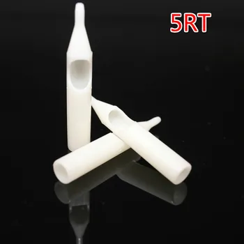 

Besta 50Pcs Disposable Tattoo Tips White Color 5RT Round Tips Pre-sterilized Nozzle Tip For 5RL 5RS Tattoo Needles