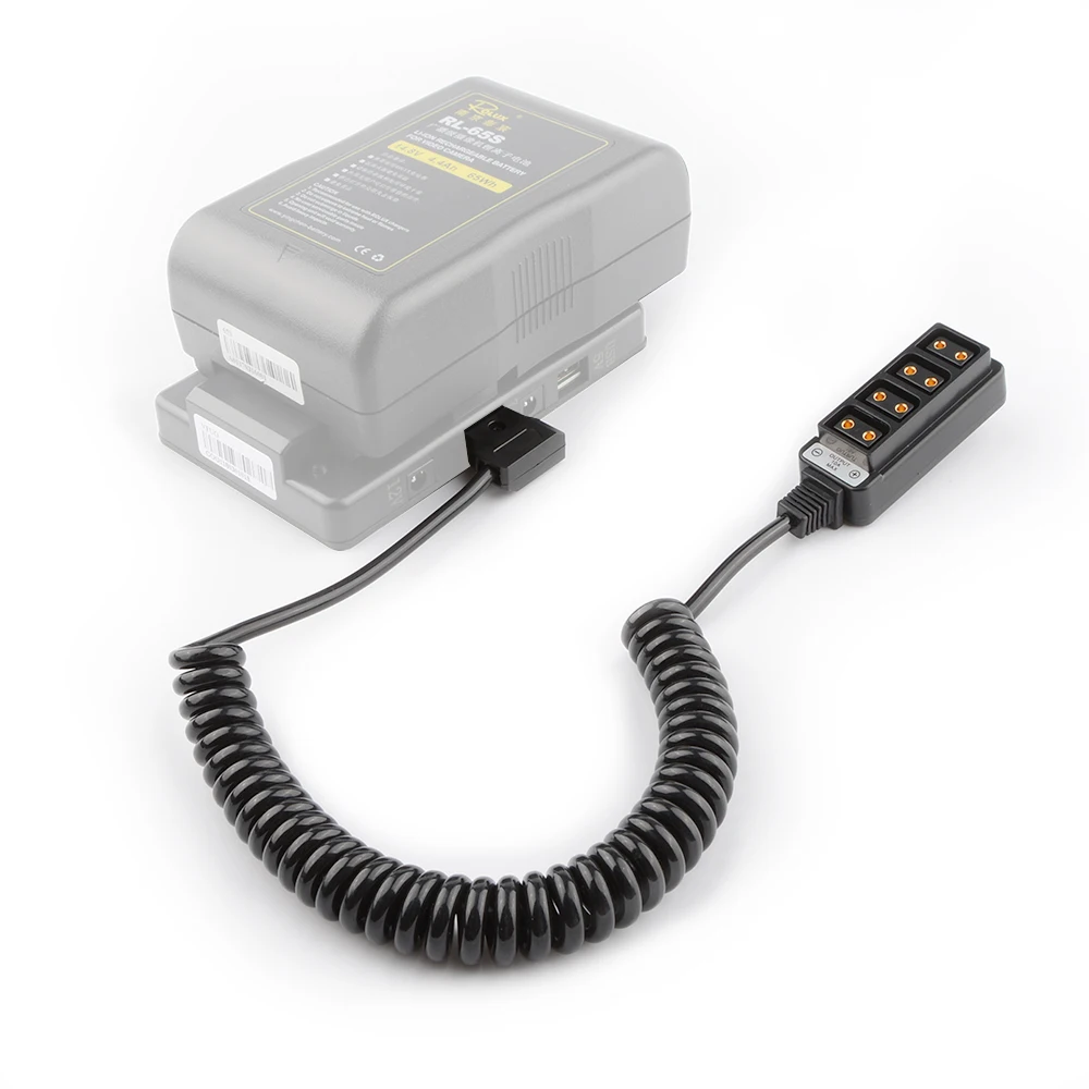 CAMVATE Male D Tap B Type Power Tap to 4 Port Female D Tap P Tap Hub