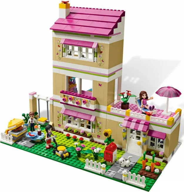 

Pogo Gifts 695pcs 10164 Oliver's House And Oliver Education Girls Friends Building Blocks Bricks Toys Compatible Legoe
