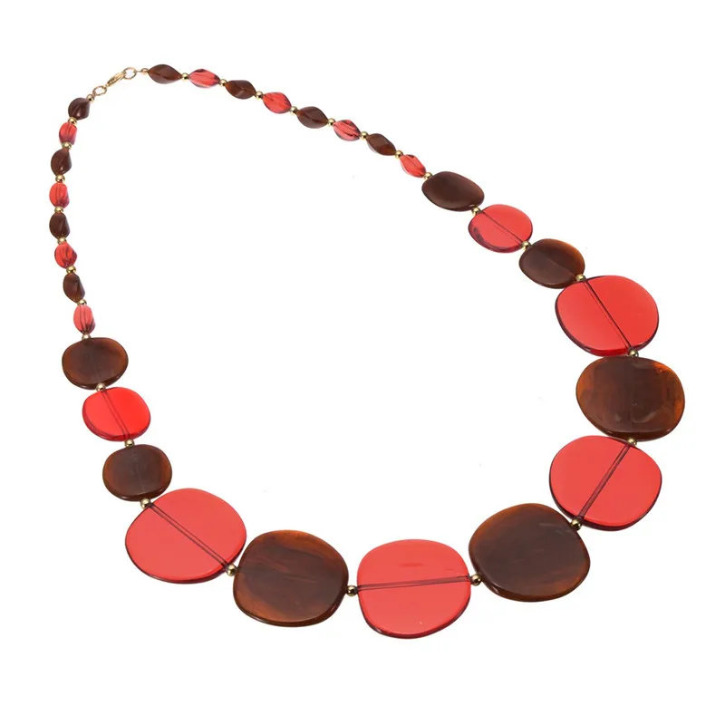 JEROLLIN женское ожерелье массивное ожерелье s& Подвески ручной работы полимерные бусины ожерелье для женщин ювелирные изделия колье Femme