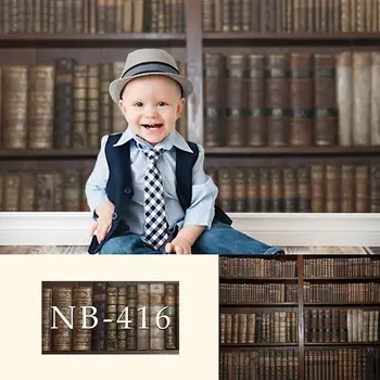 

Bookshelf Newborn Backdrop for Photography Baby Shower Birthday Party Photo Background for Children Backdrops Studio