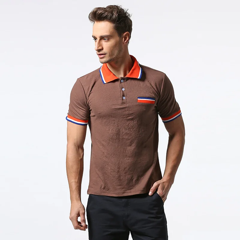 WOLF ZONE, Мужская рубашка поло с коротким рукавом, дышащая, деловая, модная, повседневная, мужская, s, однотонная, хлопковая, поло, рубашки, мягкая, брендовая одежда