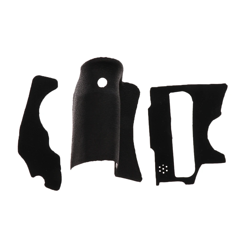 3 Sets Camera Accessory Body Front Back Rubber Cover Shell Replacement Part For Canon  60D Grip Rubber W/Adhesive Tape