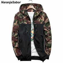 NaranjaSabor Spring Autumn font b Men s b font font b Jackets b font Camouflage Military