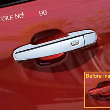 4 шт. ABS Хромированная умная дверная ручка с отверстием, декоративная накладка для Chevrolet Camaro Sixth Gen., автомобильные аксессуары, Стайлинг