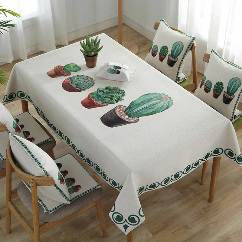 

Simanfei Plaid Decorative Linen Tablecloth Waterproof Oilproof Thick Rectangular Wedding Dining Table Cover Tea Table Cloth
